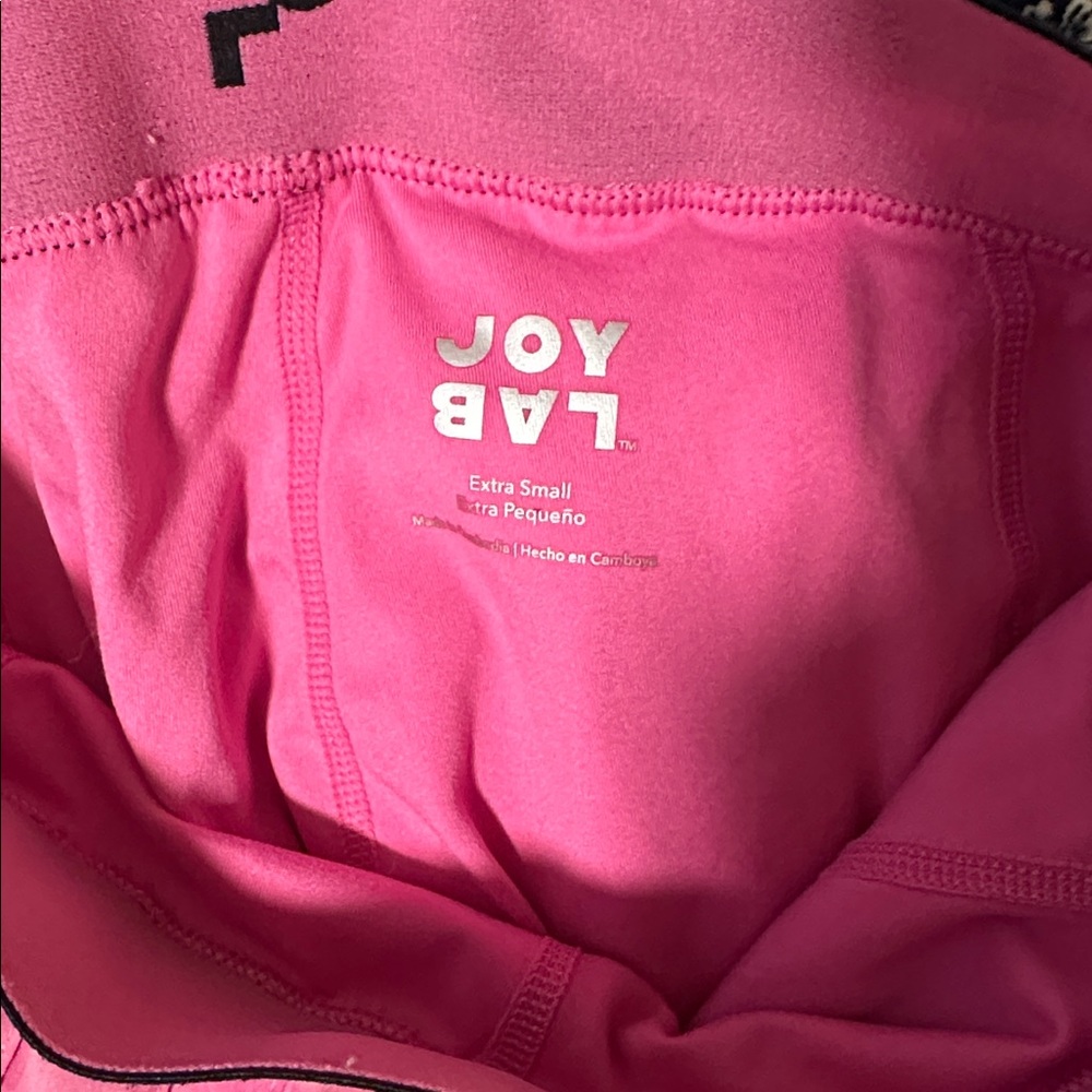 Two piece set Long Sleeve Cropped Top - JoyLab Checker Pink M and skirt small - Picture 4 of 4